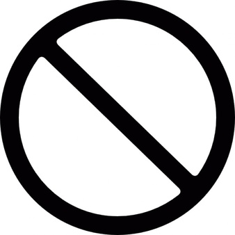 Ban circle symbol Icons | Free Download