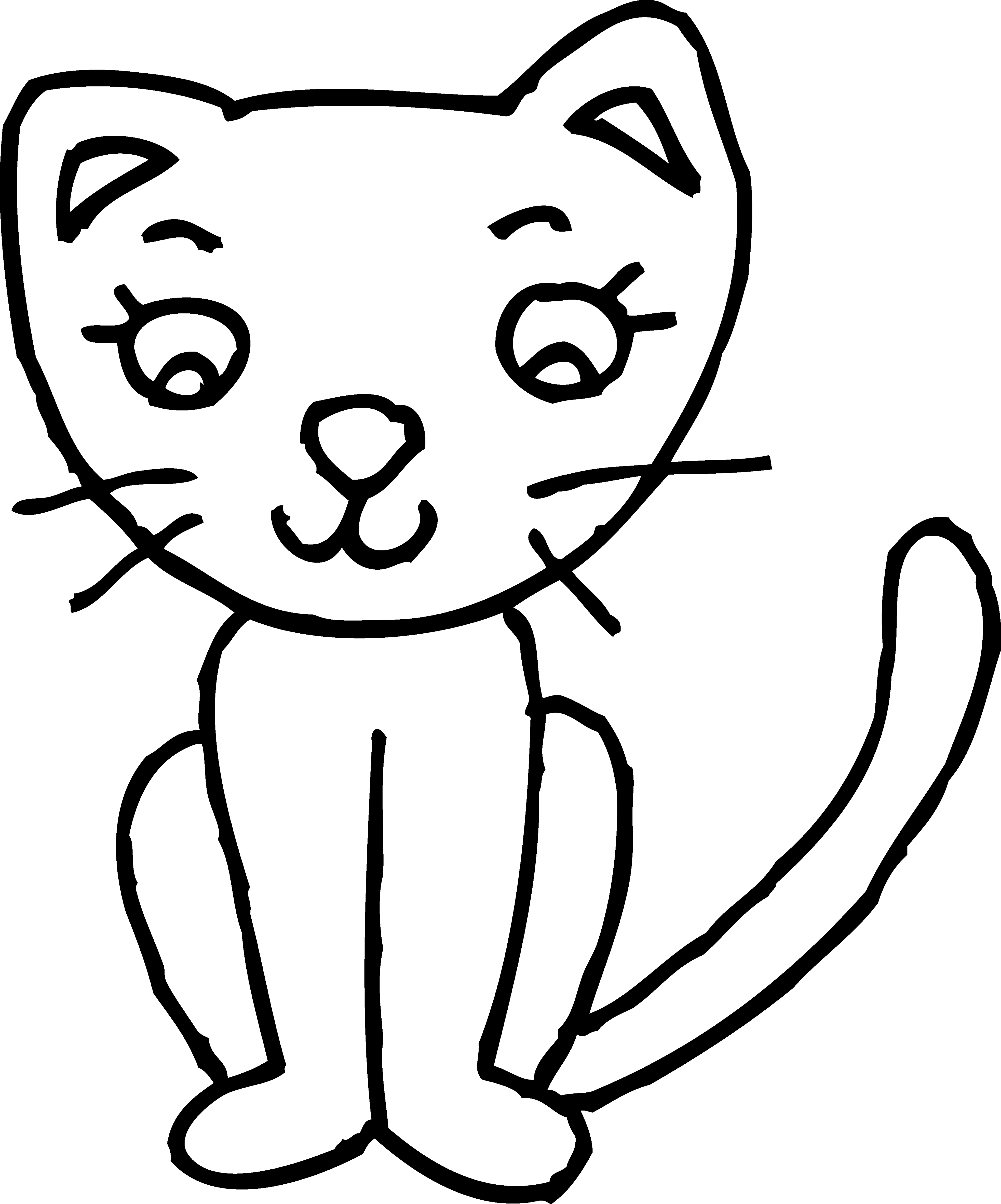 Halloween Cat Clip Art Black White Printable HD Wallpapers Clipart ...