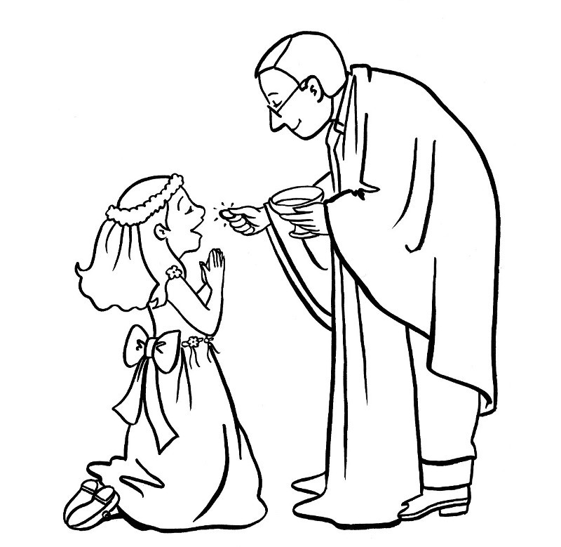 First Communion coloring pages | First Communion