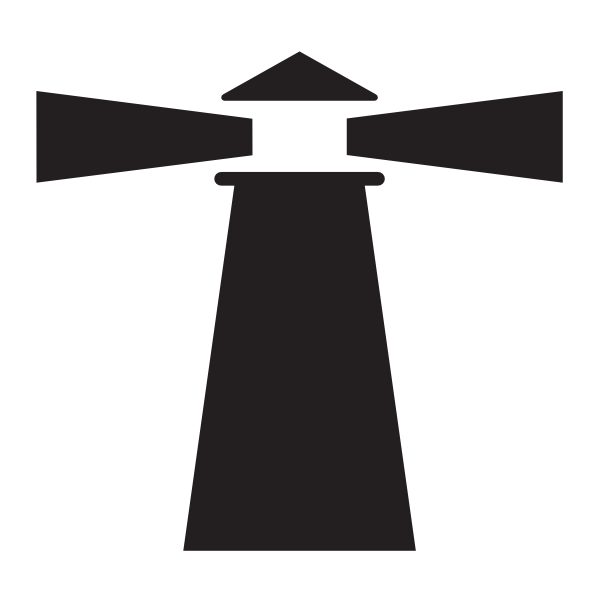 Lighthouse Black And White Clipart