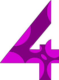 Number 4 clipart purple - ClipartFox