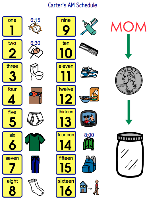 Daily School Schedule Clipart