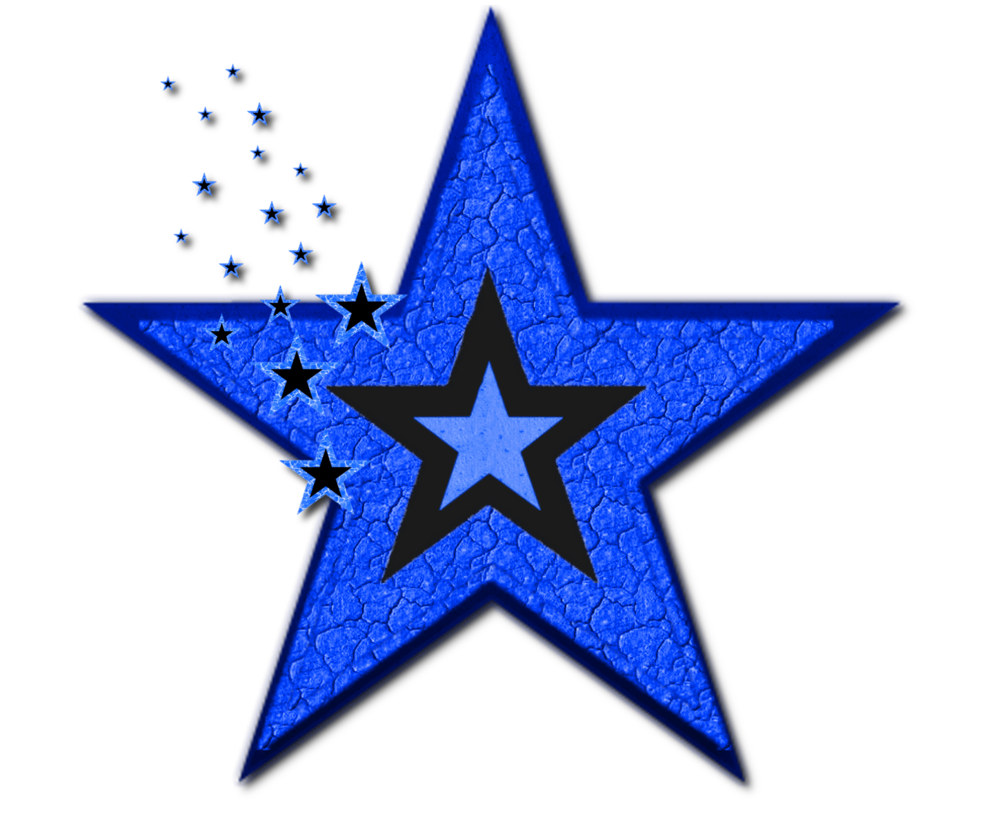 Rough Textured Pink Star PNG