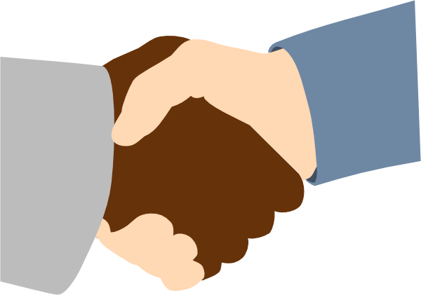 Handshake clip art - vector clip art online, royalty free & public ...