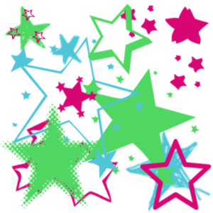pink stars graphics and comments