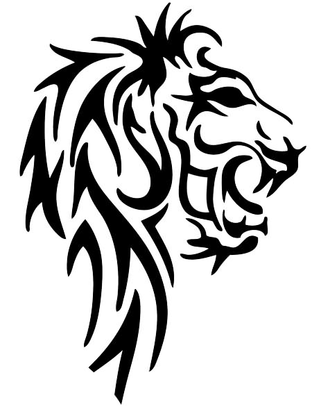 Tribal Lion Tattoo Style