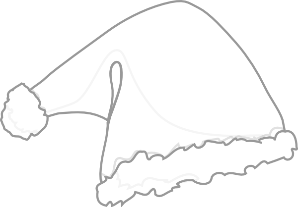Santa Hat White clip art - vector clip art online, royalty free ...