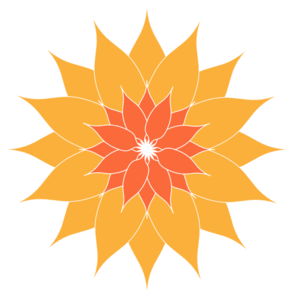 Orange Flower clip art - vector clip art online, royalty free ...