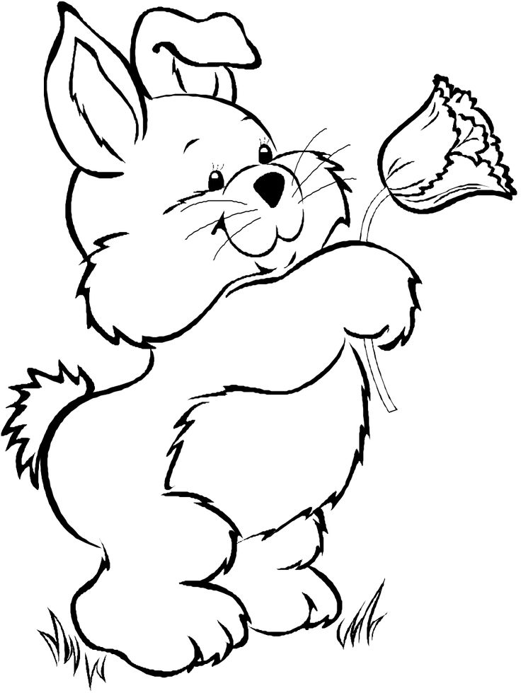Free printable easter bunny clipart