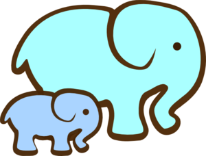 Baby Elephant Clip Art - Tumundografico