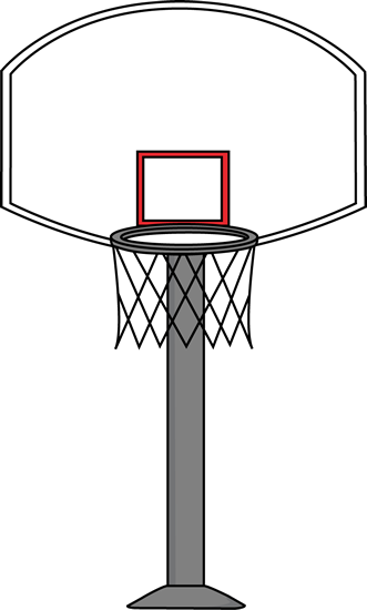 Basketball hoop backboard clipart