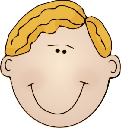Happy face man clipart