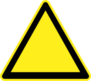 blank hazard sign - vector Clip Art