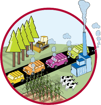 Cars, Cartoon and Factories