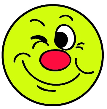 Smiley wink clip art