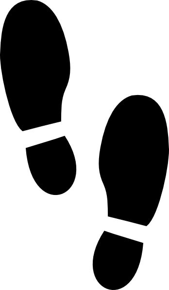 Foot step clipart