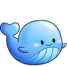 Cartoon whale clip art