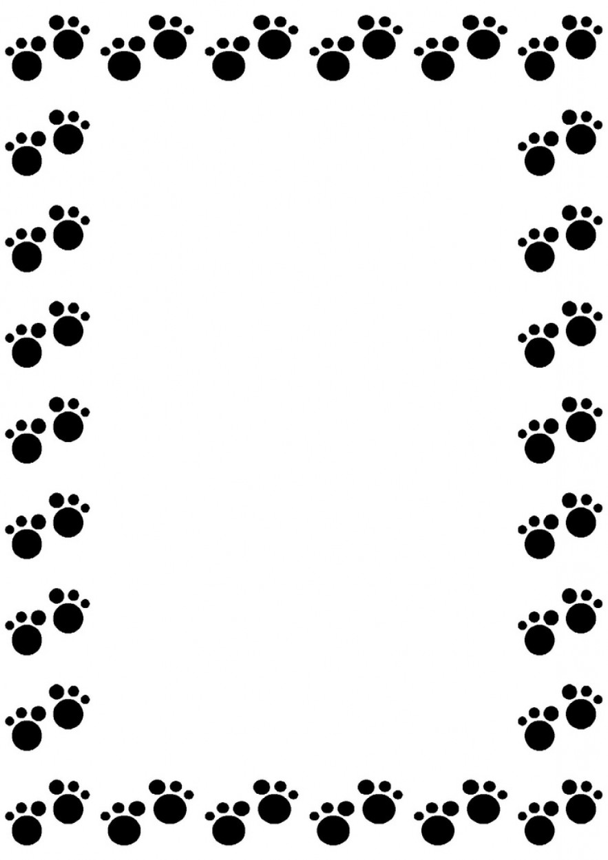 Exclusive Lion Print Border Clip Art Layout | ClipArTidy