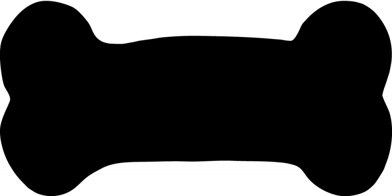 Dog Bone Silhouette - HVGJ
