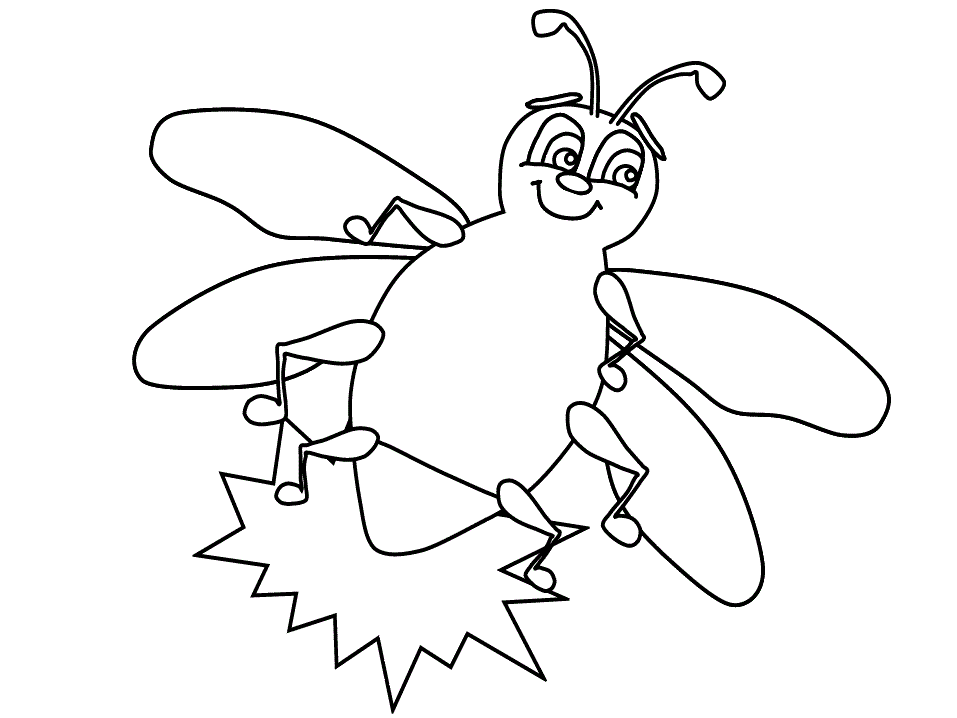 Lightning Bug Coloring Pages - AZ Coloring Pages