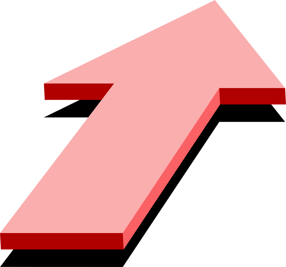 Arrow Red | Free Stock Photo | Illustration of a 3d pink up arrow ...