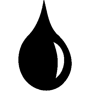 Water drops clipart black and white