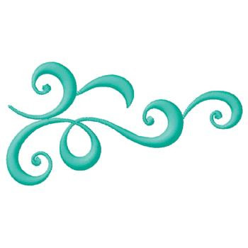 Gunold Embroidery Design: Swirl Border 1.89 inches H x 3.63 inches W