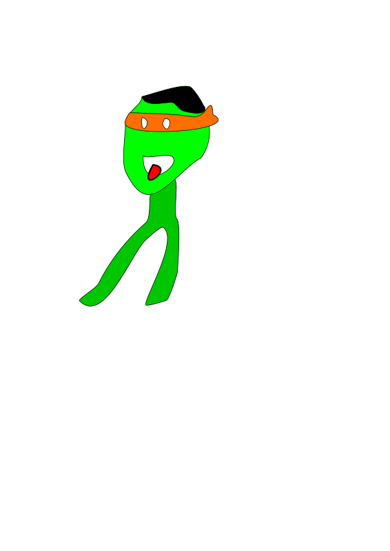 Clipart - Funny Animated Dancing Character - Frame 4