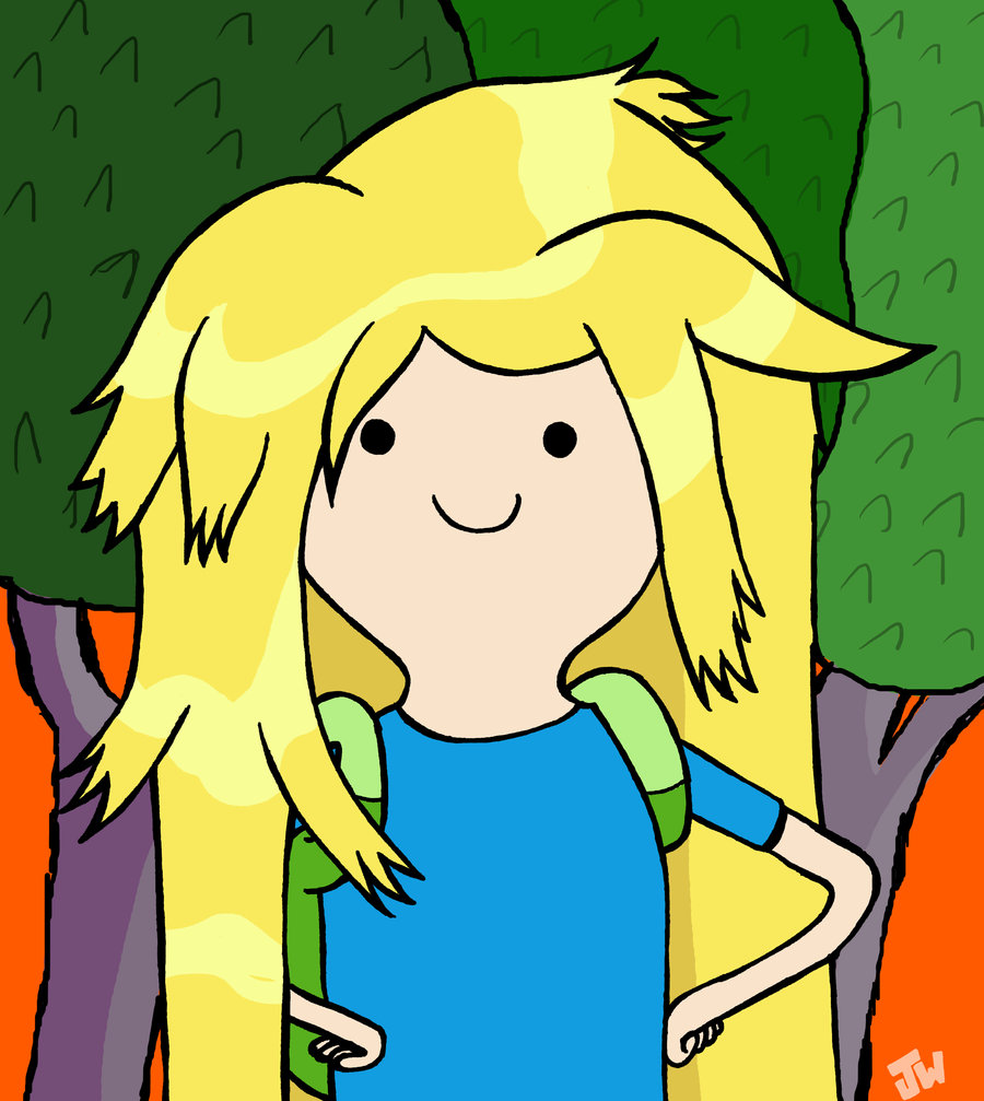 Finn's long hair
