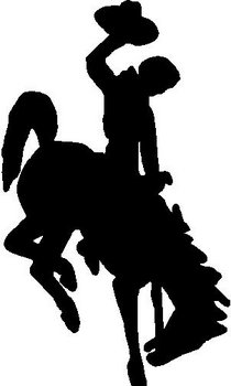 Wy Bucking Horse - ClipArt Best