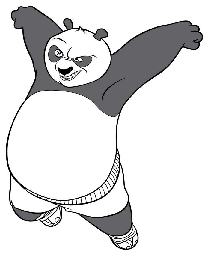 Kung Fu Panda Coloring Pages - Free Clipart Images