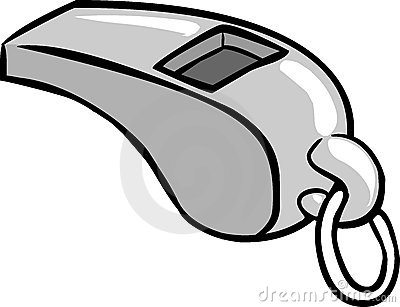 Referee whistle clipart
