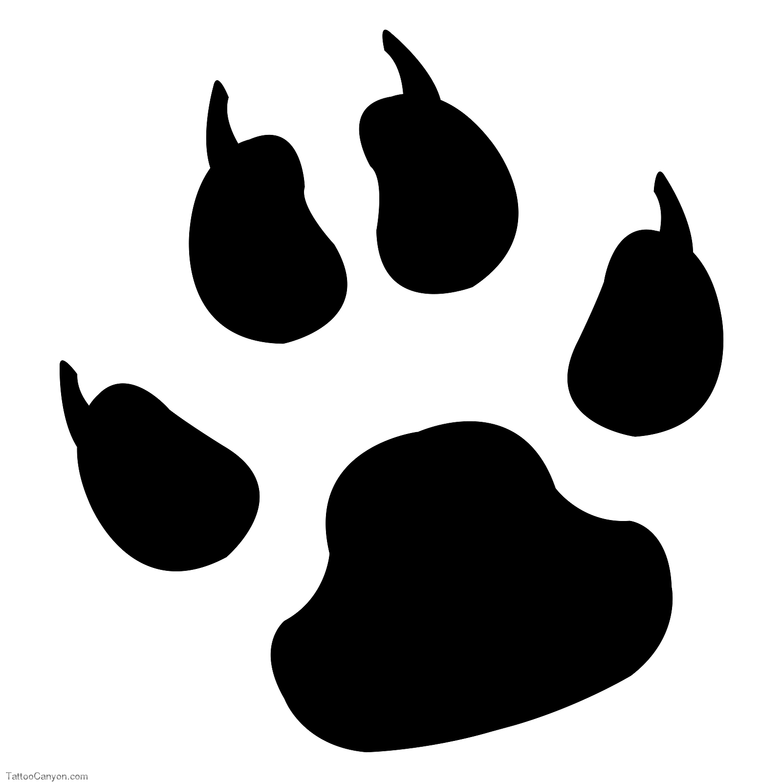 Bulldog Paw Print - Free Clipart Images