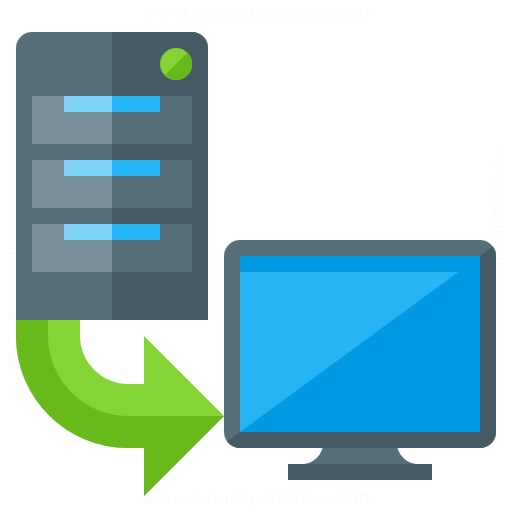 IconExperience Â» G-Collection Â» Server From Client Icon