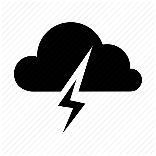 Cloud, cloudy, flash, lightning, storm, thunder icon | Icon search ...