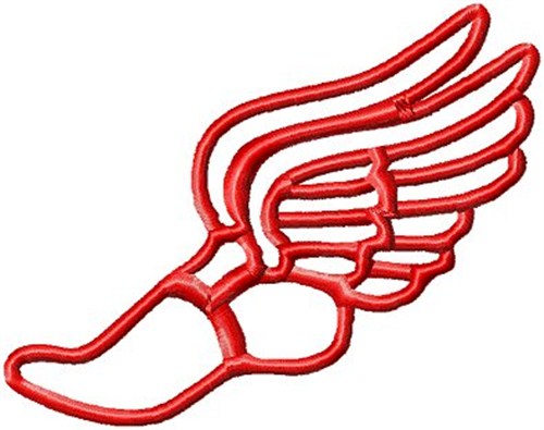 Digital Giggle Embroidery Design: Winged Foot - AppliquÃ© 2.39 ...