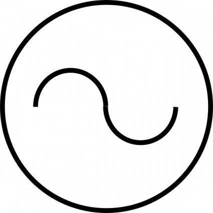 Ac Source Symbol clip art Vector clip art - Free vector for free ...