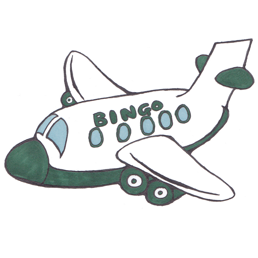 Plane Travel Bingo : Idea A Week : Jennifer Sandercock's Ideas