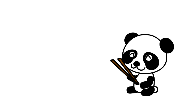 Panda Chopsticks Clip Art - vector clip art online ...