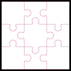 7 Peice Jigsaw Puzzle Template - ClipArt Best
