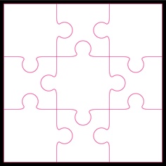 Puzzle Template 6 Pieces - ClipArt Best