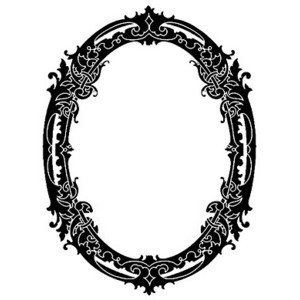 Vintage Clip Art Stunning Silhouette Frames Christmas - Polyvore