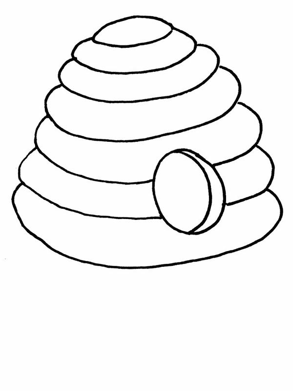 Beehive from the Jungle Coloring Page - NetArt