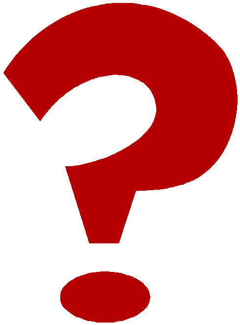 Red question mark clipart