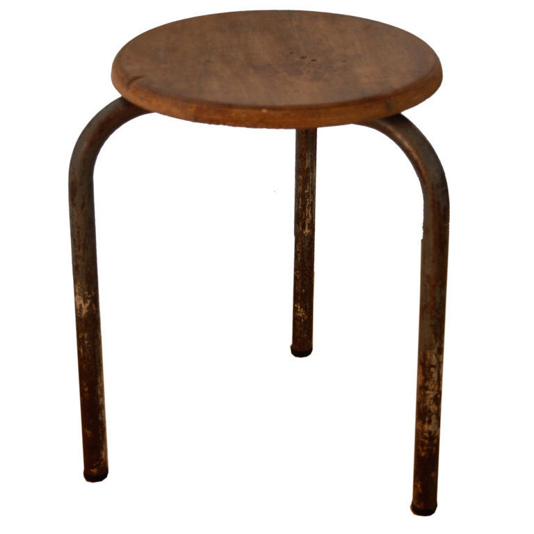 JEAN PROUVE ; 3 LEGGED STOOL at 1stdibs