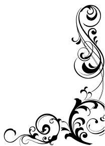 Swirl Corner Border Clipart