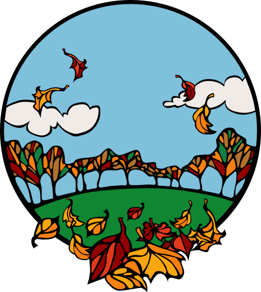 Cartoon Fall Scene Clipart
