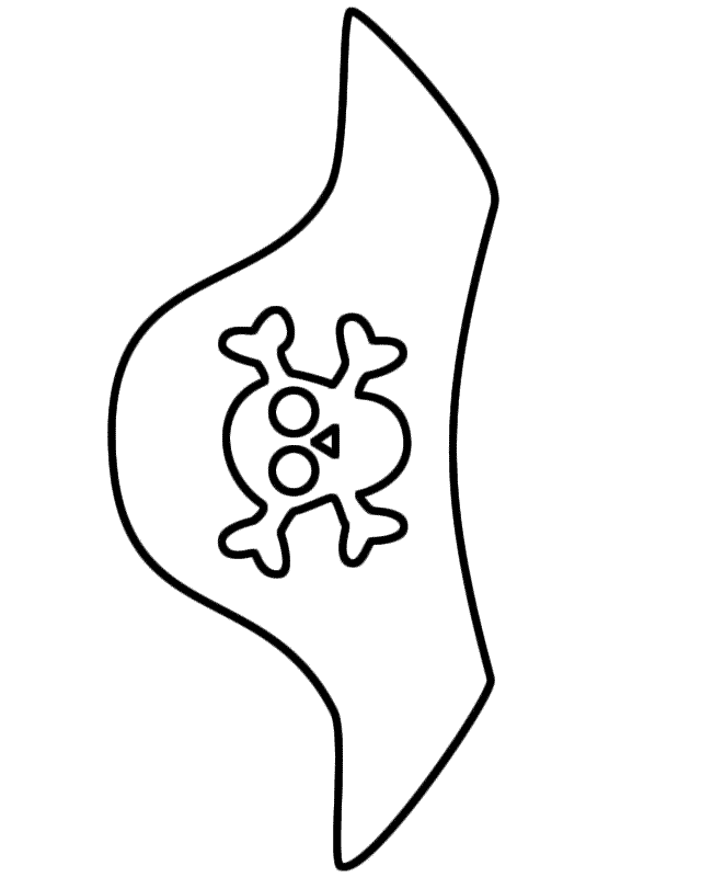 Pirate Hat - Coloring Page (Pirates)