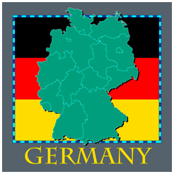 German Flag On Map - ClipArt Best