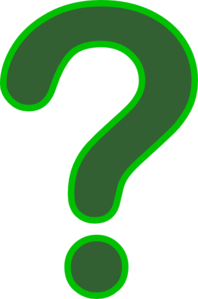 Green question mark clipart transparent